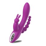USB Şarjlı Klitoral & Anal Uyarıcılı Teknolojik Vibratör - Pembe - Görsel 3