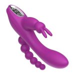 USB Şarjlı Klitoral & Anal Uyarıcılı Teknolojik Vibratör - Pembe - Görsel 4