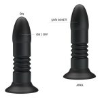 USB Şarjlı Uzaktan Kumandalı 4 Titreşim & 4 İleri Geri Hareketli Anal Plug - Görsel 4