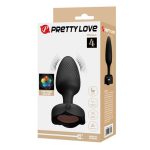 USB'den Manyetik Şarjlı 10 Farklı Titreşimli 5 Led Işıklı Silikon Anal Plug - Olman