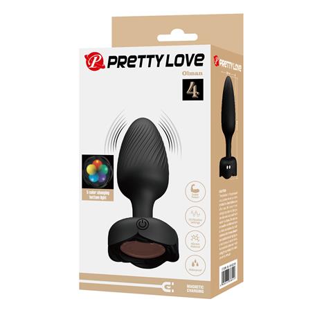 usbden-manyetik-sarjli-10-farkli-titre-40-421 USB'den Manyetik Şarjlı 10 Farklı Titreşimli 5 Led Işıklı Silikon Anal Plug - Olman - Görsel 1