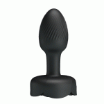 USB'den Manyetik Şarjlı 10 Farklı Titreşimli 5 Led Işıklı Silikon Anal Plug - Olman - Görsel 5