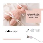 USB'den Manyetik Şarjlı Titreşim Fonksiyonlu Realistik Yarım Vücut - Kosey Pussy - Görsel 5