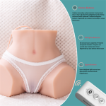 USB'den Şarjlı Kumandalı 5 Emme ve 5 Titreşim Fonksiyonlu Realistik Kalça - Görsel 5