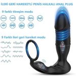 Uzaktan Kumandalı İleri Geri Penis Halkası Manyetik USB Şarjlı Titreşimli Anal Plug - Görsel 2