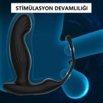 Uzaktan Kumandalı Isıtmalı Penis Halkası USB Şarjlı Titreşimli Anal Plug - Görsel 4