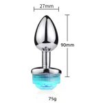 Uzaktan Kumandalı Led Işıklı Küçük Boy Çelik  Anal Plug - Görsel 5