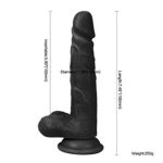 19 cm Belden Bağlamalı Realistik Dildo Zenci Penis Set - Görsel 5