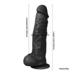 27 cm Realistik Zenci Dildo Penis - J. King - Görsel 4