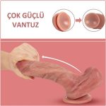 Yeni Nesil Çift Katmanlı 21,5 cm Realistik Dildo Penis - Görsel 5