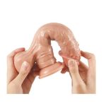 Belden Bağlamalı Yeni Nesil Çift Katmanlı 23 cm Realistik Dildo Penis - Görsel 5