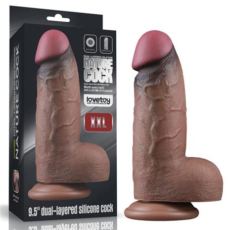 yeni-nesil-cift-katmanli-246-cm-realis-df33e9 Yeni Nesil Çift Katmanlı 24,6 cm Realistik Dev Melez Dildo Penis - Görsel 1