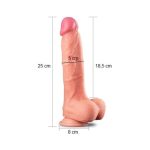 Yeni Nesil Çift Katmanlı 25 cm Realistik Dildo Penis - Görsel 4