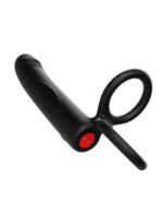 Afrodit Shop Çift Penis Halkalı Titreşimli Prostat Masaj Aleti ve Dildo Vibratör - Geciktirici Etkili & Testis Uyarıcı Esnek Silikon Anal Plug - Görsel 2