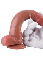 Afrodit Shop Gerçekçi Tasarımlı Vakum Tabanlı Silikon Dildo 21,6 cm - Görsel 4