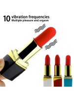 Afrodit Shop Ruj Şeklinde Mini Vibratör – 10 Mod, Şarjlı, Gizli Tasarım, Güçlü Titreşim - Görsel 3