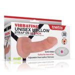 10 Fonksiyonlu Titreşimli İçi Boş Protez Belden Bağlamalı 16 cm Strapon Penis - Görsel 8
