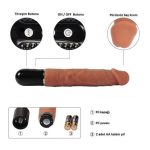 10 Titreşim Fonksiyonlu 17,5 cm Realistik Vibratör Gerçekci Penis Dildo - Görsel 6
