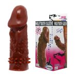 13 cm Klitoral Uyarıcılı Tırtıklı Penis Kılıfı - Görsel 6