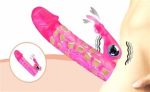 13 cm Klitoris Uyarıcılı Titreşimli Penis Kılıfı - Görsel 6
