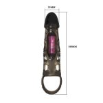 14 cm Titreşimli Şeffaf Penis Kılıfı - Görsel 6