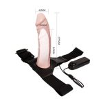 15,5 cm İçi Boş Belden Bağlamalı Titreşimli Protez Penis Vibratör - Görsel 6