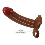 17,1 cm Titreşimli Belden Bağlamalı İçi Boş 4,5 cm Dolgulu Strapon Penis - Bradden - Görsel 7