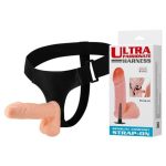 17,5 cm Belden Bağlamalı İçi Dolu Strapon Penis - Görsel 8