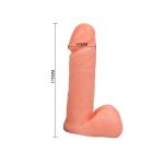 17,5 cm Belden Bağlamalı İçi Dolu Strapon Penis - Görsel 6