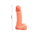 18 cm Belden Bağlamalı İçi Dolu Strapon Penis - Görsel 6