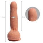 18 cm Belden Bağlamalı Çift Katmanlı Sünnetsiz Realistik Dildo Penis Set - Görsel 6