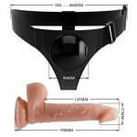 19 cm Belden Bağlamalı İçi Dolu Strapon Penis - Kevin - Görsel 6