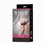 19 cm Belden Bağlamalı Titreşimli İçi Dolu Strapon Penis - Görsel 7