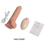 19 cm Belden Bağlamalı Titreşimli Realistik Dildo Penis Set - Görsel 11