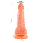 19 cm Gerçekçi Titreşimli Dildo Vibratör Penis - Görsel 6