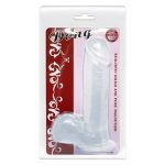 19 cm Şeffaf Realistik Damarlı Vantuzlu Dildo Penis - Görsel 8