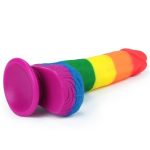 19,5 cm Belden Bağlamalı Renkli Realistik Vantuzlu Dildo Penis - Görsel 6