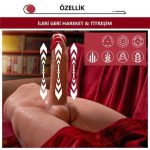 2 İşlevli Gerçekçi Ölçülerde Realistik İleri Geri Hareketli 17 cm Penisli Anal Girişli Erkek Vücut - Jason - Görsel 6