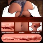 2 İşlevli Realistik 21,5 cm İleri Geri Hareket Penisli Anal Girişli Erkek Kalça - Jonah - Görsel 7