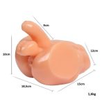 2 İşlevli Realistik 9 cm Penisli Erkek Kalça - Görsel 8