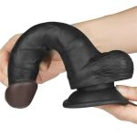 20 cm Belden Bağlamalı İçi Dolu Zenci Strapon Dildo - Görsel 6