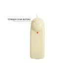 20 cm Belden Bağlamalı Oynar Başlı Titreşimli İçi Dolu Strapon Penis - Görsel 6