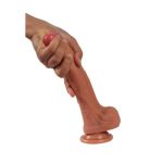 20 cm Yeni Nesil Çift Katmanlı Realistik Vantuzlu Dildo Penis - Kevin - Görsel 6