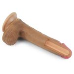 20,5 cm Yeni Nesil Teknolojik Realistik Melez Penis Dildo - Görsel 8