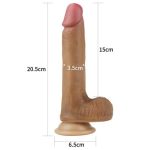 20,5 cm Yeni Nesil Teknolojik Realistik Melez Penis Dildo - Görsel 6