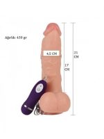 21 cm Belden Bağlamalı Titreşimli Realistik Dildo Penis Set - Görsel 23