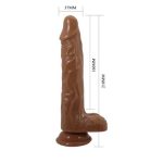 21 cm İleri Geri Hareketli Uzaktan Kumandalı Gerçekçi Vantuzlu Melez Penis - Bodach - Görsel 7