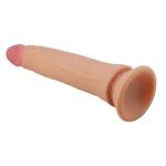 21 cm Yeni Nesil Çift Katmanlı Realistik Vantuzlu Testissiz Dildo Penis - Kable - Görsel 7