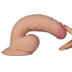 20 cm Belden Bağlamalı Titreşimli Realistik Dildo Penis Set - Görsel 17