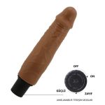 21,5 cm Çift katmanlı Güçlü Titreşimli Realistik Vibratör Gerçekci Penis Dildo - Waldorf - Görsel 6